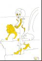 Venice 66th Film Festival - Drawing - Laura Chiatta, Baaria actor, ing A Lion D'Or